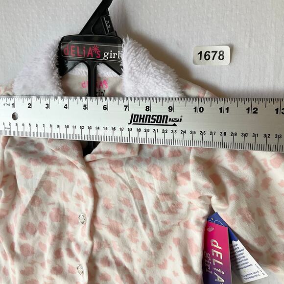Delias Girl Toddler Girl’s So Soft Long Sleeve Pijama Set size 24M, Leopard Pink - Picture 3 of 9